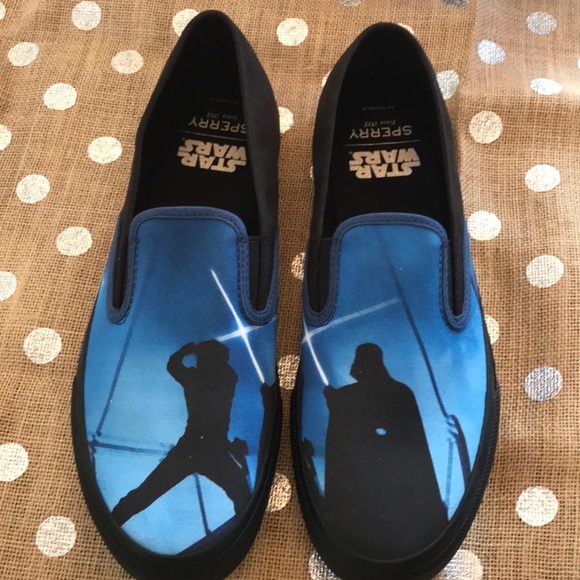 sperry star wars slip ons